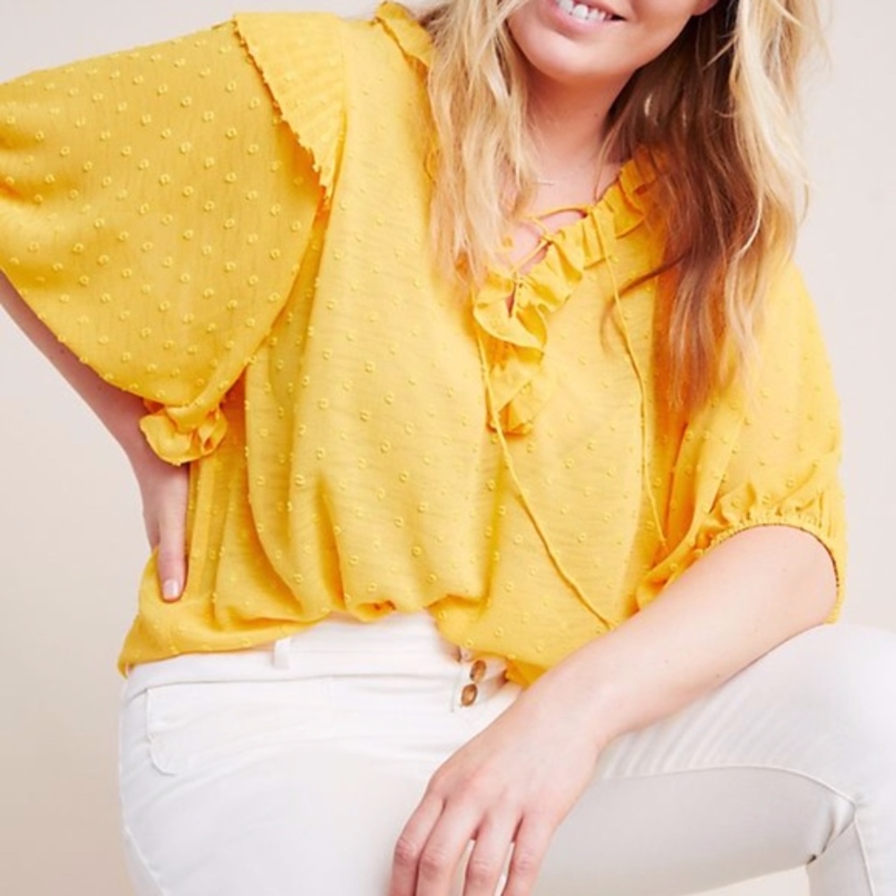 Anthropologie Haida Peasant Top Blouse - Picture 2 of 8